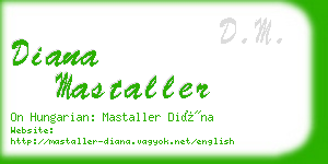 diana mastaller business card